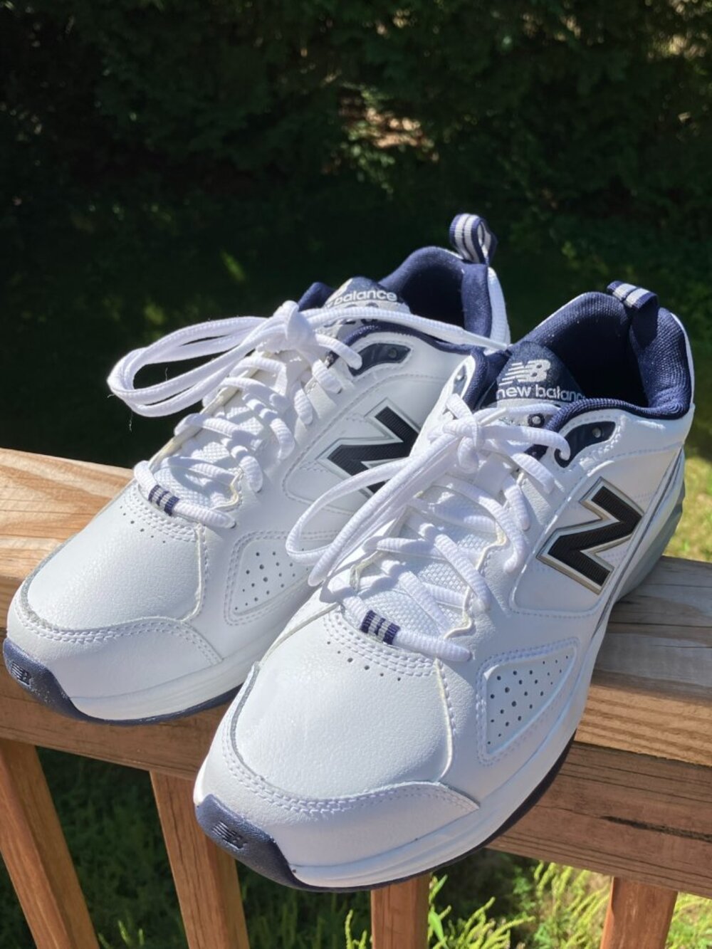 NEW w/o Box! New Balance 623 White Navy Sneakers Men's 7.5 D